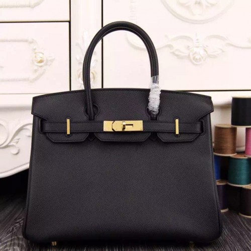 Hermes Birkin 30cm Bag In Black Epsom Leather