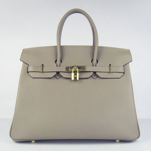 Hermes Birkin 30cm Bag In Grey Togo Leather