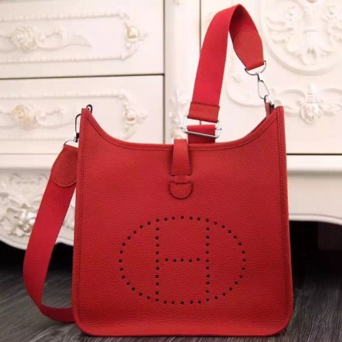 Hermes Red Evelyne III PM Bag