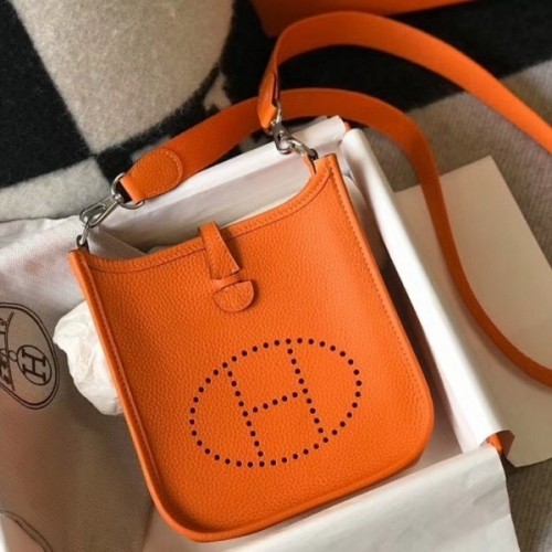 Hermes Orange Evelyne II TPM Messenger Bag