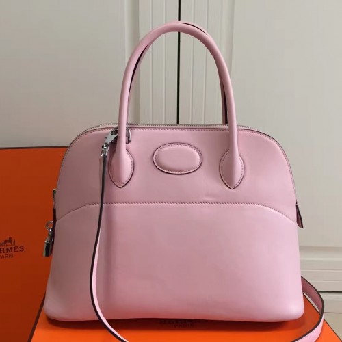 Hermes Bolide 31cm Bag In Pink Swift Leather