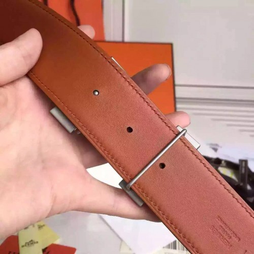 Hermes H Belt Buckle &amp; Taupe Epsom 32 MM Strap