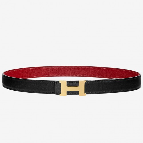 Hermes Mini Constance Belt Buckle &amp; Red Epsom 24 MM Strap