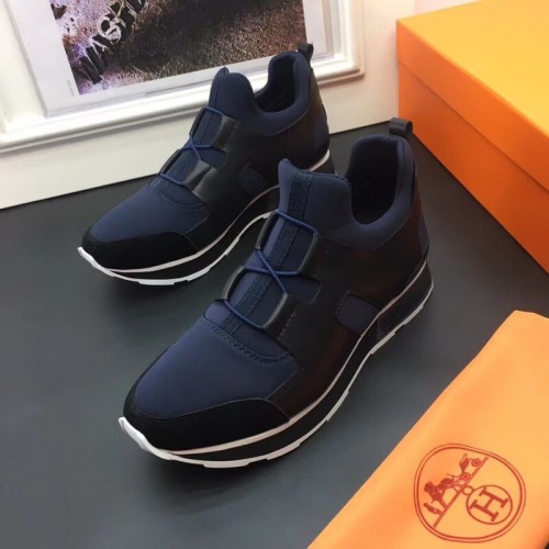 Hermes Men Navy/Noir Player Sneakers