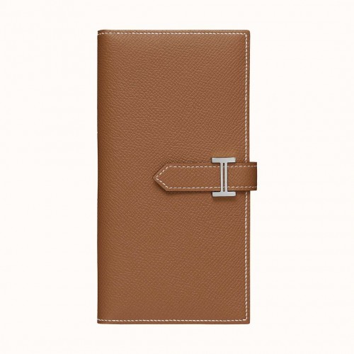 Hermes Brown Epsom Bearn Gusset Wallet